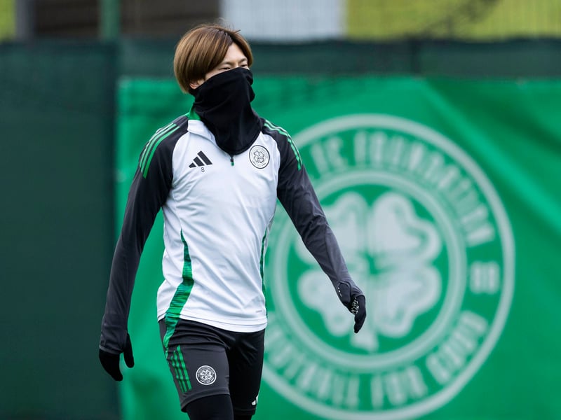 Wasn't able to rest on Wednesday night with Adam Idah ruled out through injury. Like his countryman Daizen Maeda, Kyogo just loves the big occasion - so he starts up top for Celtic on Saturday.