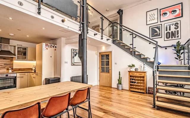The listing says: "The Vulcan Building, Grade II listed, Built around 1812, this iconic former armoury, blends historical charm with modern flair in the heart of the vibrant Gunwharf Quays marina complex."