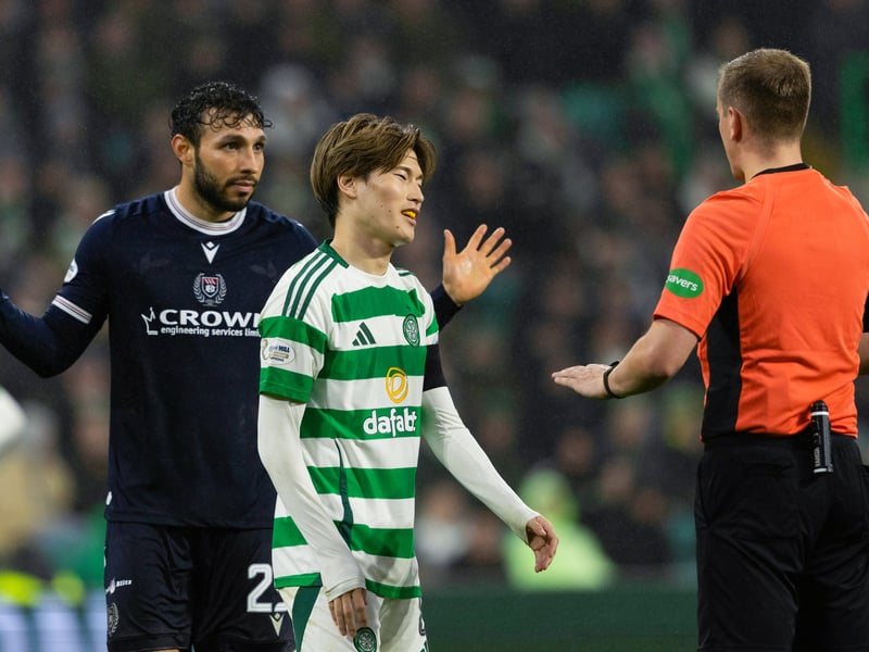 The starting XI is completed by Celtic's Japanese hotshot, Kyogo. He has scored four goals and assisted three more this season. He is rated at 7.27 for his performances.