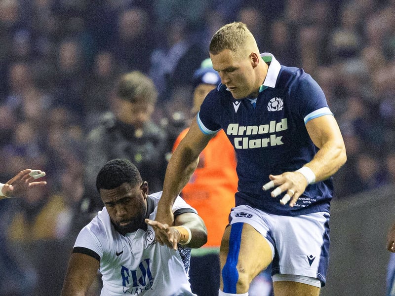 Had a couple of runs halted by the referee's whistle and a tap tackle. Did not see a whole lot of the ball - but did eventually score to remain Scotland's top tryscorer on 29 tries. 7