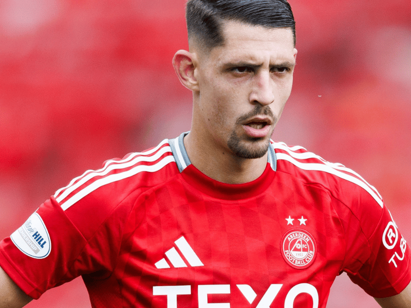 Headed Aberdeen's only chance of the game wide and cut an isolated figure throughout.