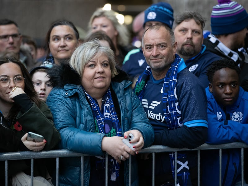 Scotland fans during the win over Fiji.