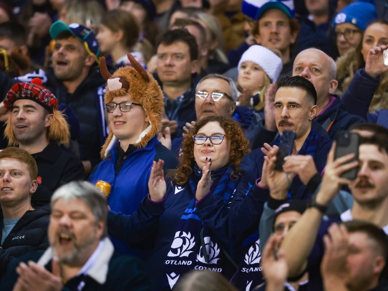 Some interesting headgear was on show at Murrayfield.