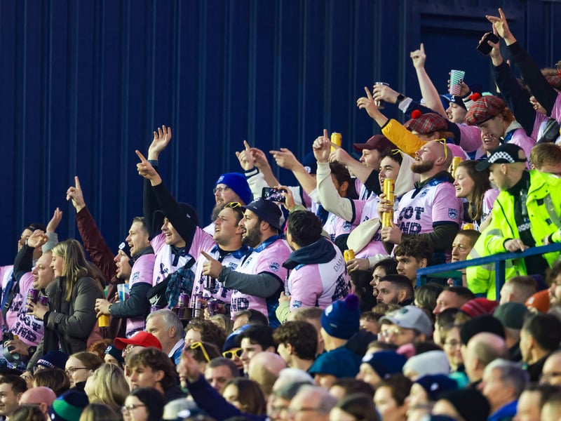 These fans get into the swing of it.
