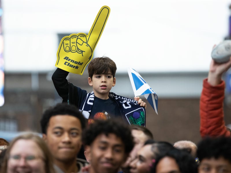 Fans of all ages were in attendance at Murrayfield.