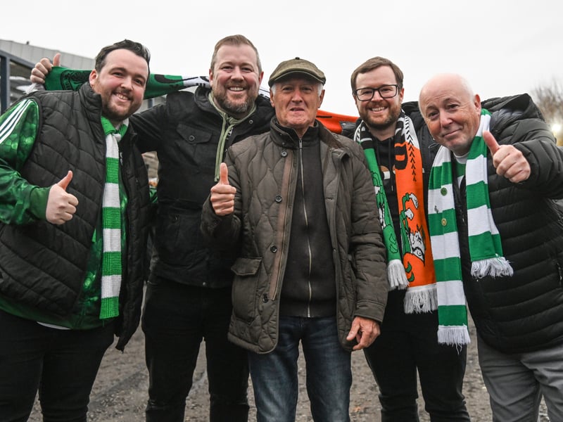 The Celtic support before the game.