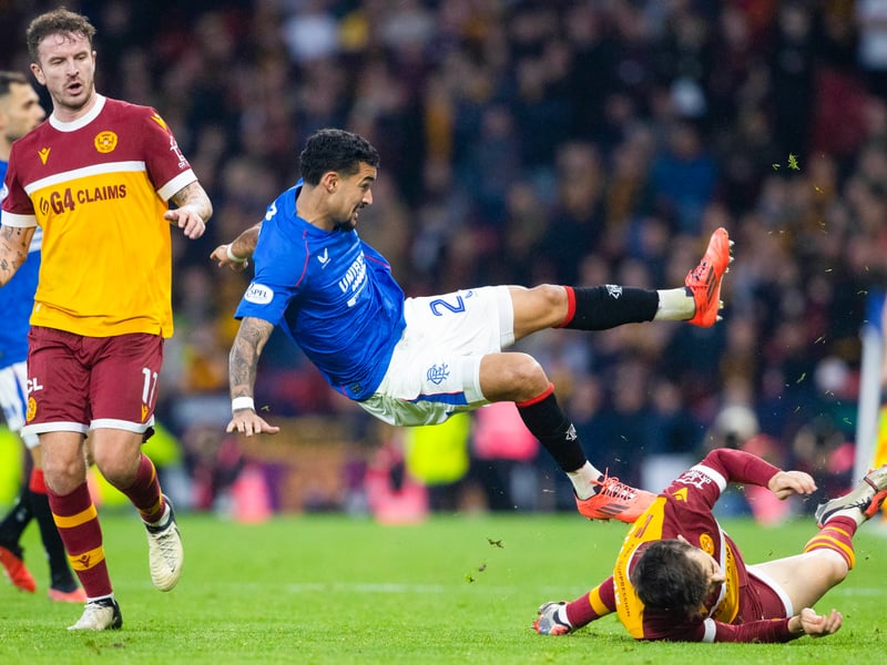 Criminal defending for Motherwell's opener as he turned his back on the cross and allowed Halliday to score. Recovered from his mistake with some positive attacking contributions including a powerful strike off the post - 5