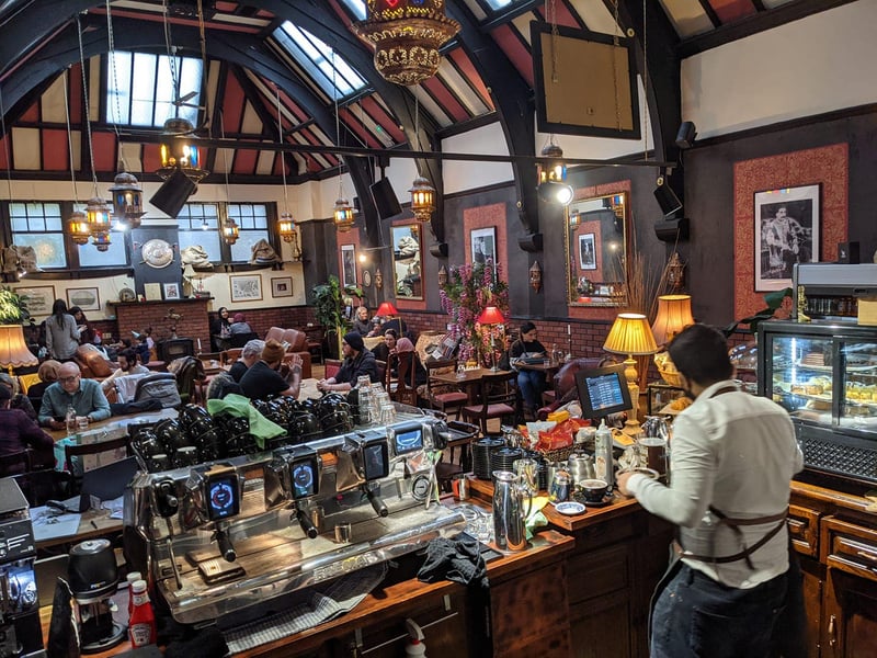 Ottoman Coffeehouse is prefectly located for anyone visiting the Mitchell Library. Grab a book and head along to this coffee shop, where you'll "Step Into 16th-Century Istanbul, Without Leaving Glasgow.." 73 Berkeley St., Glasgow G3 7DX
