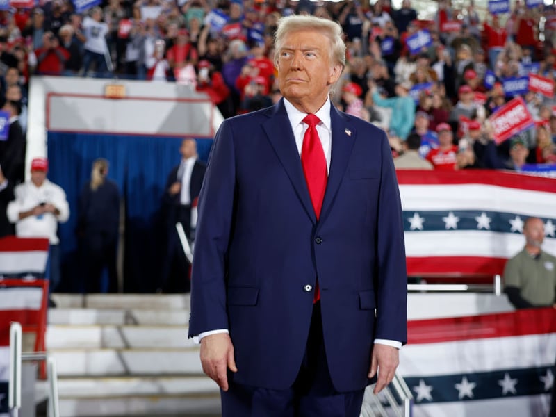 Only five people have become American President without winning the popular vote: John Adams in 1824, Rutherford B. Hayes in 1876, Benjamin Harrison in 1888, George W. Bush in 2000, and Donald Trump (pictured) in 2016.