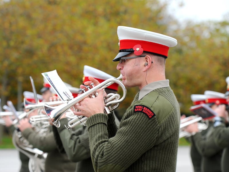 Royal Marines Band Service personnel.