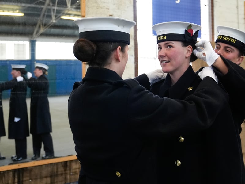 Royal Navy personnel from Portsmouth are being put through their paces ahead of the National Remembrance services at The Cenotaph.