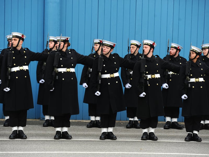 The parade will include 65 Royal Navy, 31 Royal Marines and 8 QARNNS as well as 48 members of the Royal Marines Band Service, including 10 Buglers sounding the Last Post.