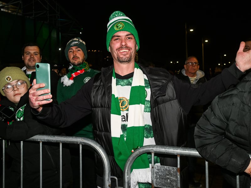 Celtic fans welcome to team to Celtic Park.