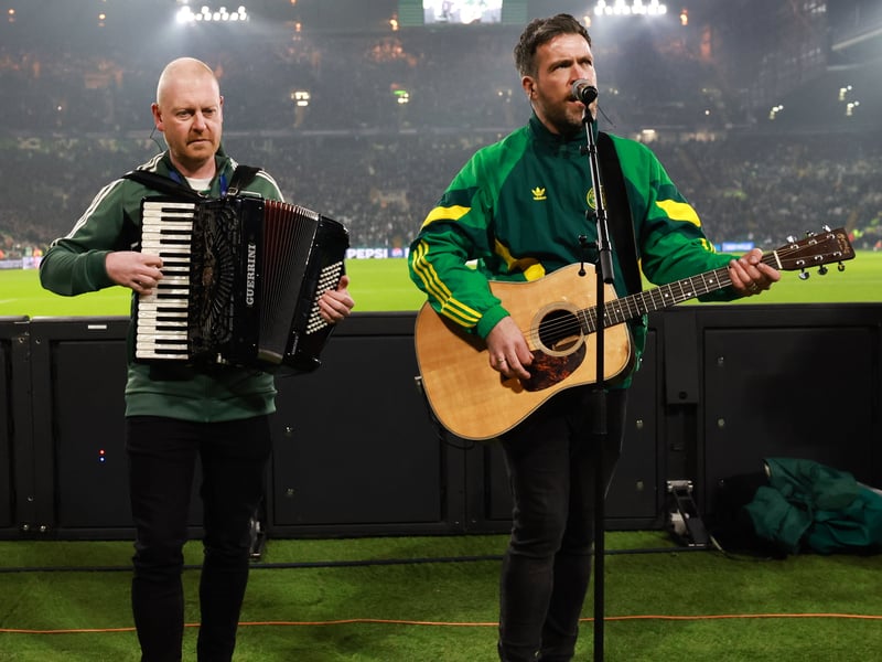 Pre-match entertainment get the crowd going before the players enter the field.