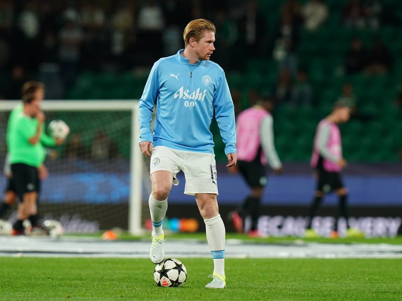 Could the Belgian make his big return? He's now playing pain free and has come off the bench in each of the last four, so possibly. Again, if experience is preferred then De Bruyne's selection seems more likely.
