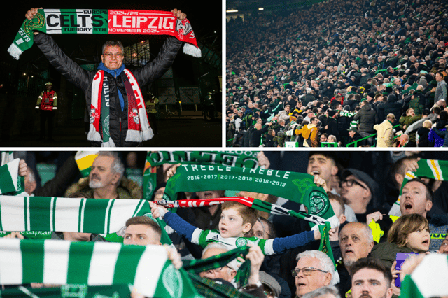 Here are 16 of the best fan photos from Celtic's 3-1 win over Leipzig in the Champions League. Cr: SNS Group.