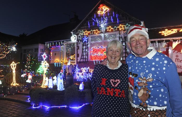 In 2017, Bill and Barbara Wright raised money for Queen Alexandra Hospital by decorating their home with incredible Christmas lights. 
