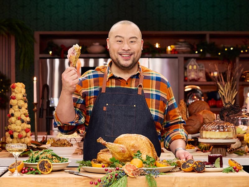 If you are looking for food inspiration this festive season, TV chef David Chang will be on hand every week for new episodes of his Dinner Time Live show. The episodes will air live at 12am GMT every Wednesday until December 11 - and you can watch on catch up. Join David as he personally cooks for his celebrity friends in his kitchen in downtown Los Angeles.
