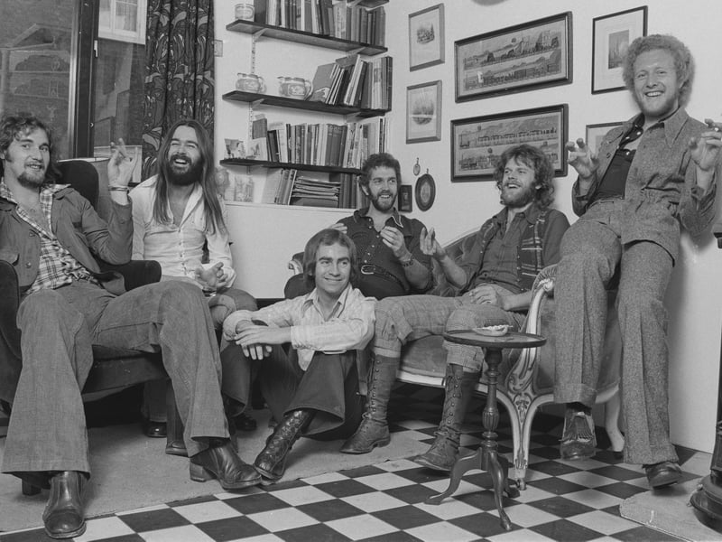 Funk group the Average White Band drew its members from Dundee, Perth and Montrose and enjoyed huge success on both sides of the Atlantic with tracks such as Pick Up The Pieces and albums AWB and Cut The Cake. Their allure lives on with their breaks routinely sampled by hip hop artists over time. Pictures are, left to right, drummer Robbie McIntosh (1950 - 1974), saxophonist Roger Ball, guitarist Onnie McIntyre,  saxophonist Malcolm Duncan, singer and bassist Alan Gorrie and singer and guitarist Hamish Stuart. 