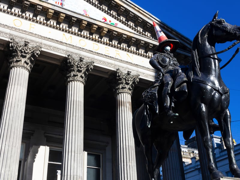 While it sits outside Glasgow's Gallery of Modern Art, the Duke of Wellington statue and its perpetual cone hat has been named by Scotsman readers as one of the country's best tourist attractions.