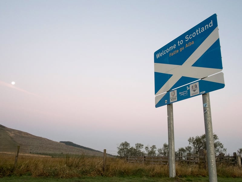 To kick things off, one Scotsman reader suggested that the "Welcome to Scotland" sign which sits on the border between Scotland and England should be considered its own tourist attraction. 