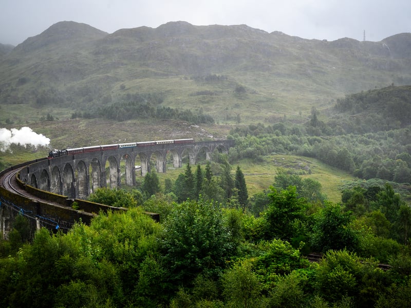 A location which will need no introduction for Harry Potter fans, the Glenfinnan Viaduct in Inverness-shire was ranked by The Scotsman readers as one of Scotland's top tourist spots.