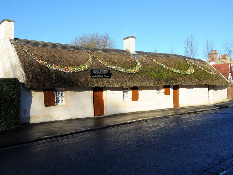 Burns Cottage in Alloway, South Ayrshire is also among Scotland's top tourist attractions according to The Scotsman readers. The first home of poet Robert Burns, visitors can explore the museum and its more than 5,000 Burns artefacts.