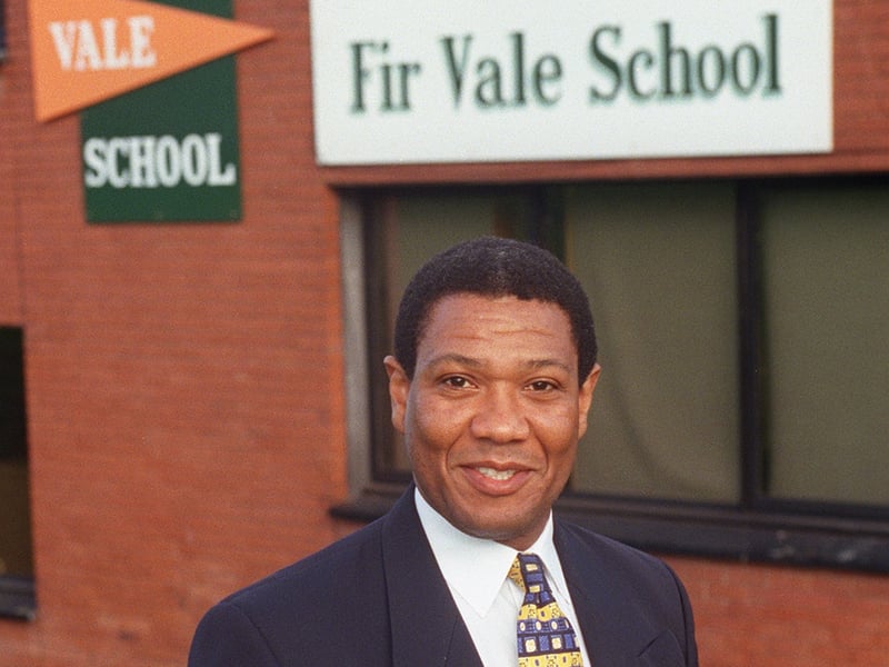 Fir Vale School headteacher Hugh Howe pictured in 1999