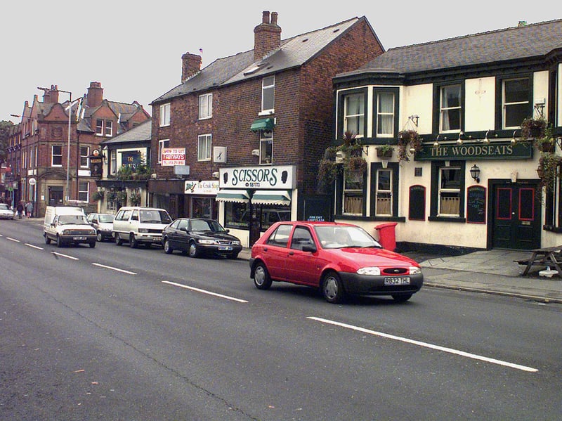 Pubs and shops in Woodseats, Sheffield, in 1999