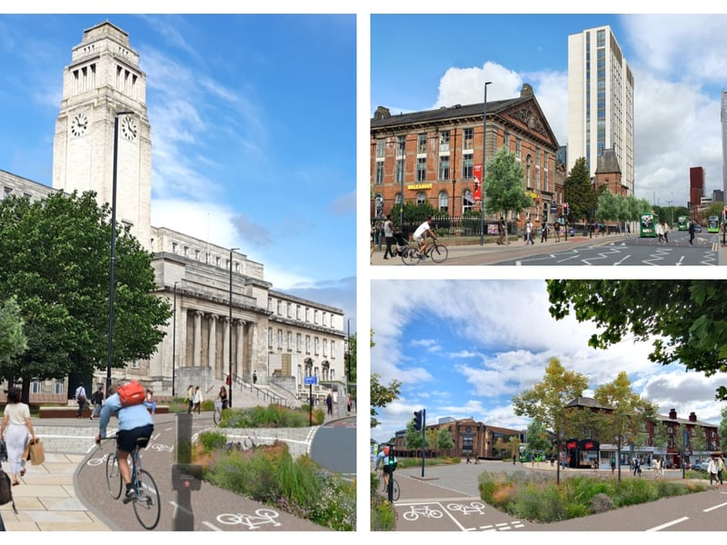 The £20.9m plans aiming to improve journeys for people walking, cycling and using public transport along Woodhouse Lane, Blenheim Terrace, Blenheim Walk and Albion Street are set to continue in 2025.