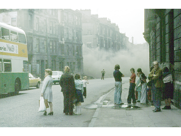 Alongside deindustrialisation, the era also saw some cleaning efforts. The blonde and red sandstone tenements that had been stained black from soot and smog suddenly became red and blonde - giving the city a well-needed burst of colour.