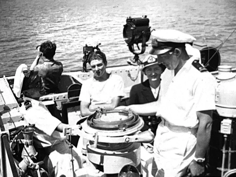 The ship hosts visitors in the Mediterranean. A time capsule containing various items and keepsakes was discovered aboard the Royal Navy minehunter HMS Chiddingfold.