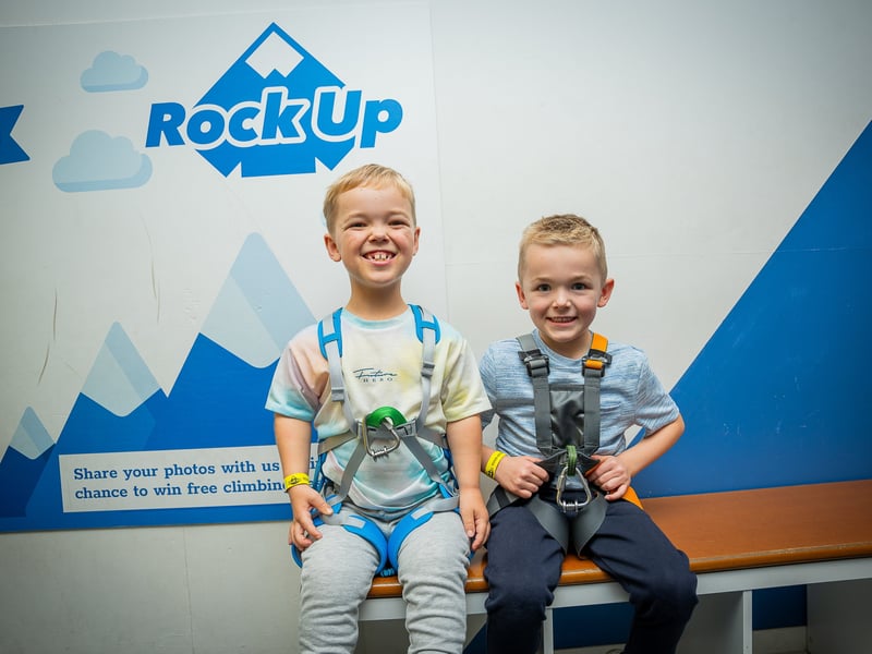 Ellis enjoys Rock Up with his younger brother Owen.