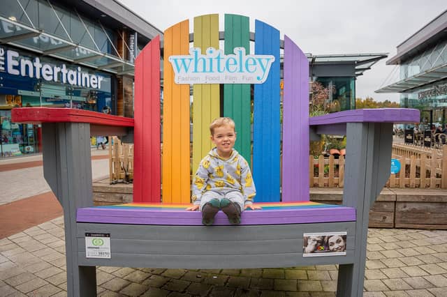 Ellis Treeby, 7, was appointed as Whiteley Shopping Centre's chief fun officer