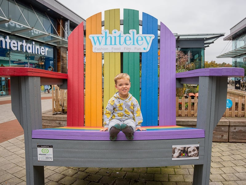 Ellis Treeby, 7, was appointed as Whiteley Shopping Centre's chief fun officer