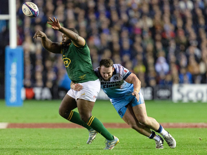 Huge hit on Eben Etzebeth early on set the tone for his all-action performance. 7
