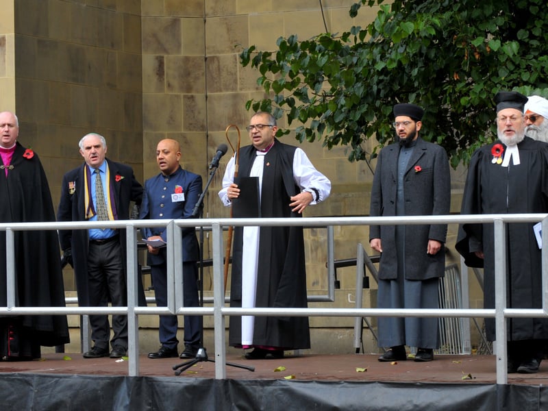 Religious leaders at The War Memorial