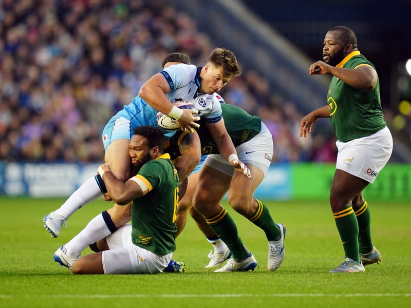 Lovely through-the-legs pass. Penalised for a slight knock-on to deny White his try late in the first half and then overcooked a pass to Van der Merwe that would have set the winger free. Nearly redeemed himself with a surging run through three tackles. 6
