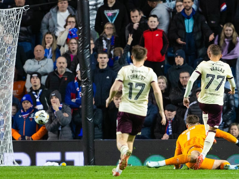 A workhorse performance, the Costa Rican was always on the heels of the Rangers backline. That said, he should have done better from the two chances he had - the first presented by Souttar's slack back pass and the second he cannoned off the post. Otherwise his mark would have been far higher.
