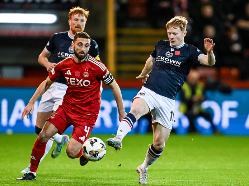 Another top performance from the Dons captain in the 4-1 win over Dundee. He scored a 93% passing accuracy and won 79% ground duels and was rated at 8.1 for his performance. Mr consistent, it is his third appearance in this starting XI.
