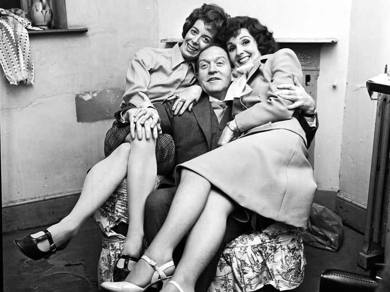 Scottish actors Jan Wilson, Roddy McMillan and Una McLean appeared in The Apple Cart at the Lyceum theatre in Edinburgh, October 1975.