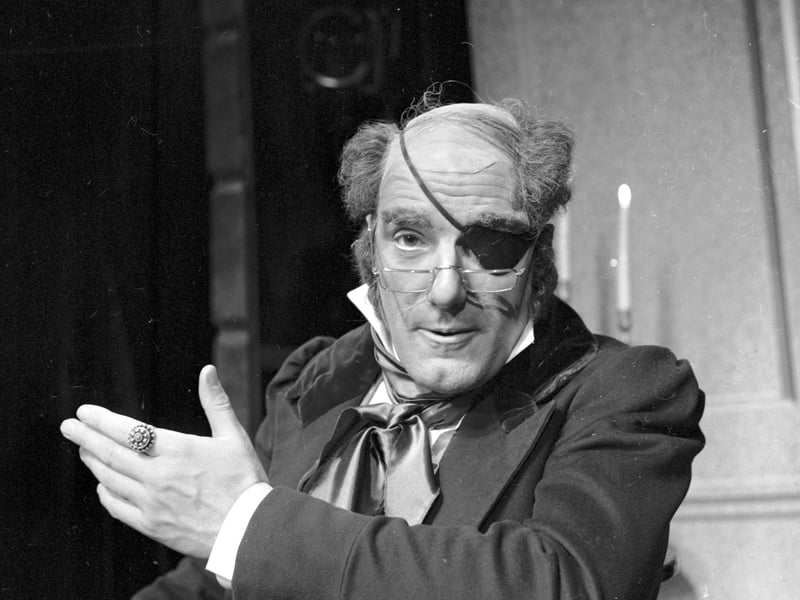 Scottish actor Tom Fleming played Dr Knox in The Anatomist at the Lyceum theatre Edinburgh in November 1976.