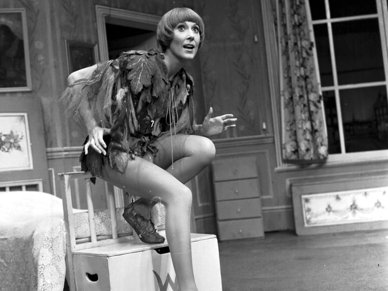 Anita Harris played Peter Pan in the Kings theatre production of Peter Pan in February 1975.