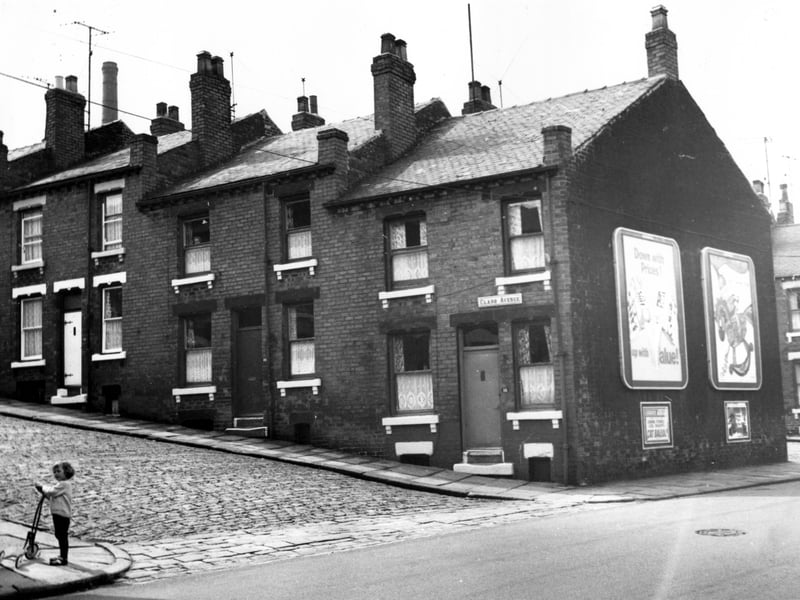 This is Cambridge Road, with Claro Avenue in view. To the left is number 22, next 20 then 18 at the bottom. In the bottom right corner is a child with a scooter.