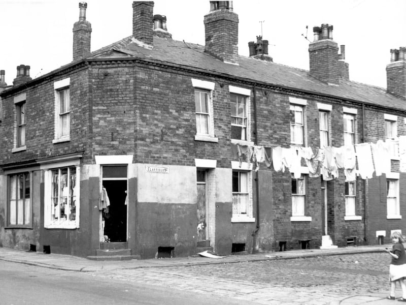 Oxford Road, number 28 is on the left with 26 on the corner with Clayfield Street. This property is a second hand clothes shop.
