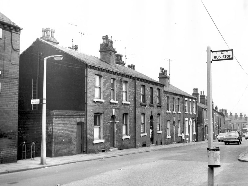 Grosvenor Hill, looking towards the junction with Servia Road, Servia Hill. Oatland Lane which joined Servia Road can be seen on the right. On the left are steps with an iron railing which gave access to Servia Hill.