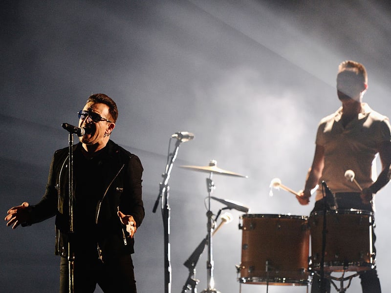 U2's Bono gives an exclusive performance in front of the Hydro crowd.