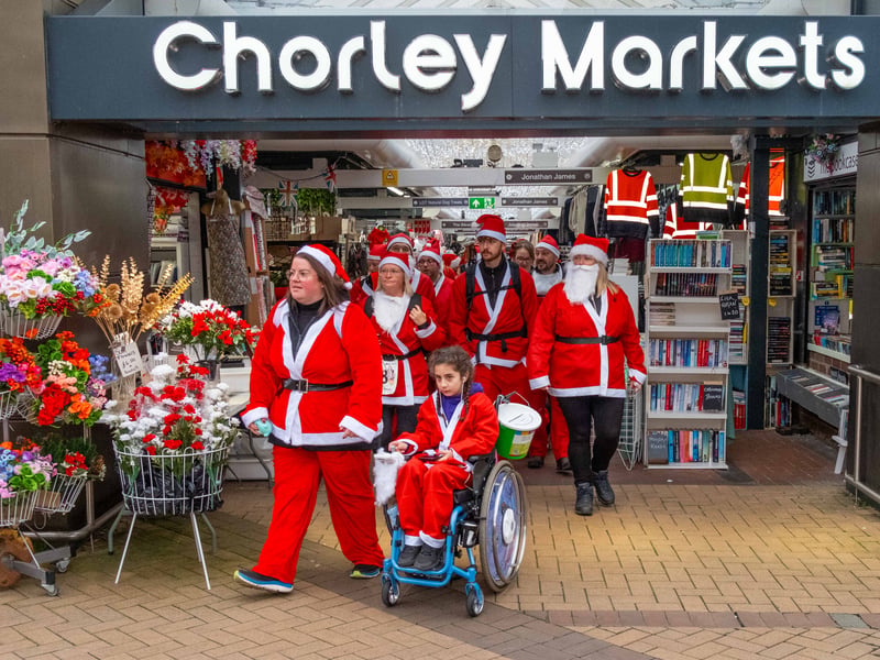 Santas exit Chorley Markets