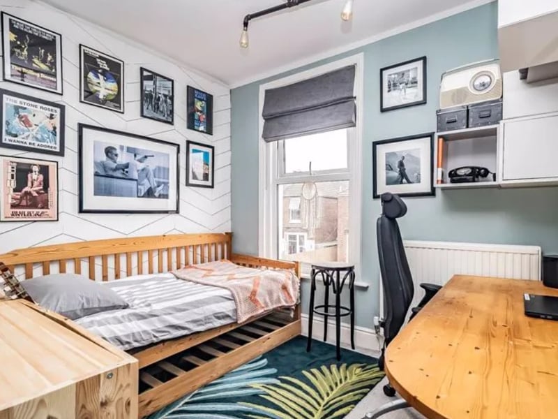 This home has been designed to a high specification and comes with four bedrooms, two bathrooms and two reception rooms. 
