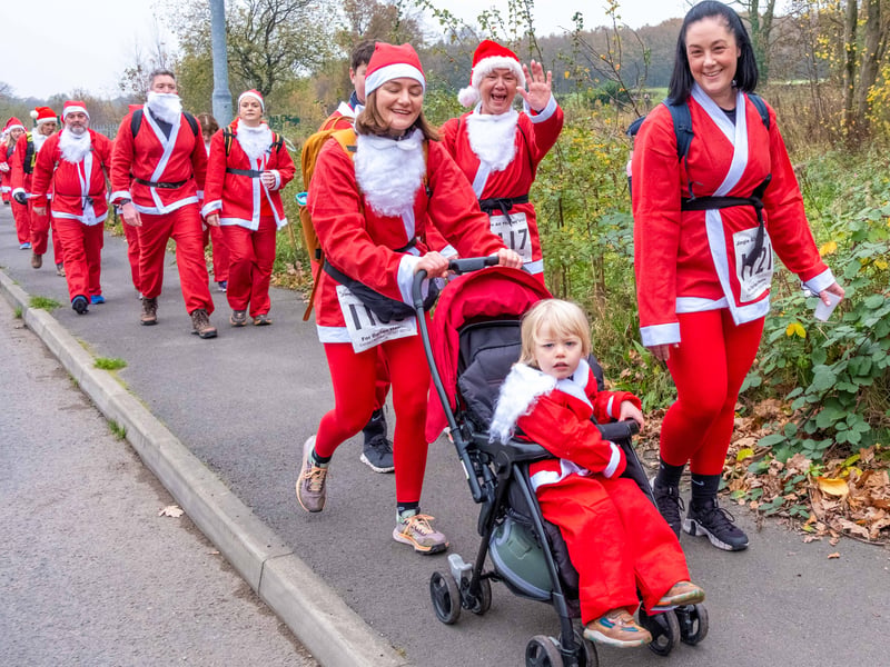 Even some very little Santas took part!